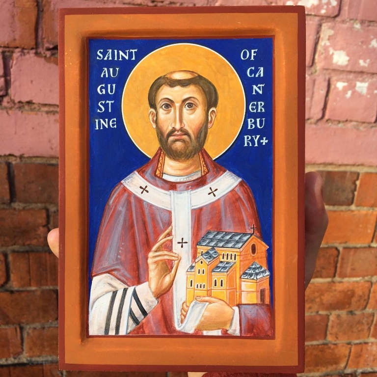 St Augustine of Canterbury. Just finished painting it – destined…